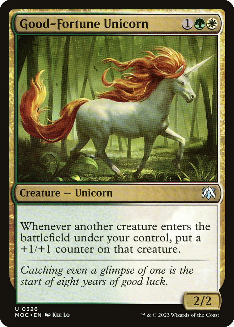 Good-Fortune Unicorn [March of the Machine Commander] | The CG Realm