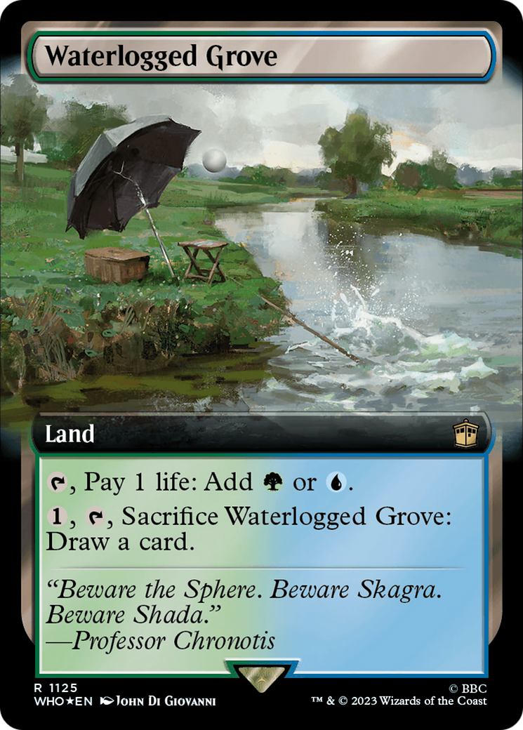 Waterlogged Grove (Extended Art) (Surge Foil) [Doctor Who] | The CG Realm