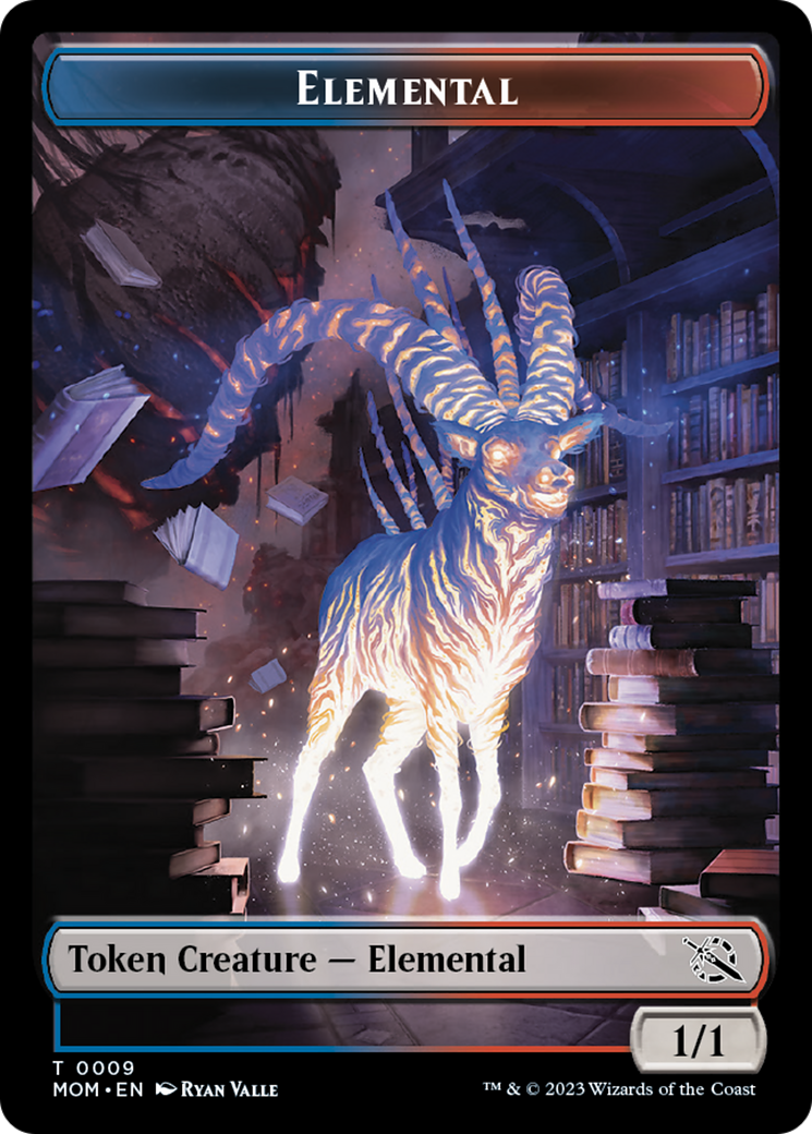 Elemental (9) // Vampire Double-Sided Token [March of the Machine Tokens] | The CG Realm