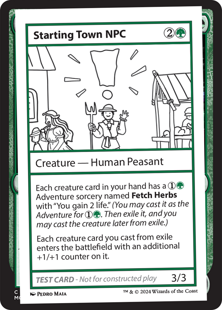 Starting Town NPC [Mystery Booster 2 Playtest Cards] | The CG Realm