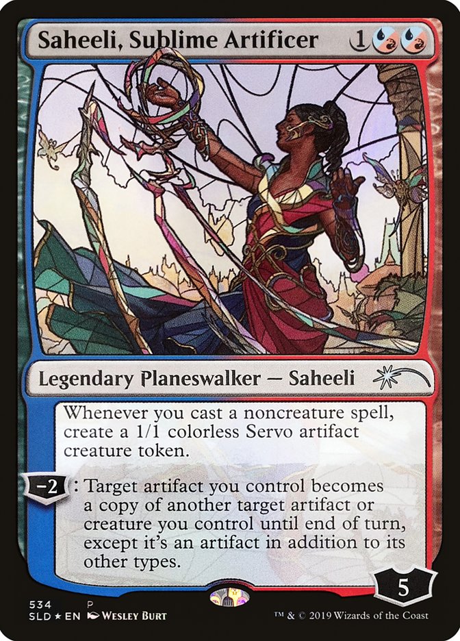 Saheeli, Sublime Artificer (Stained Glass) [Secret Lair Drop Promos] | The CG Realm