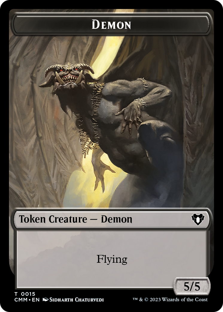 Demon Token [Commander Masters Tokens] | The CG Realm