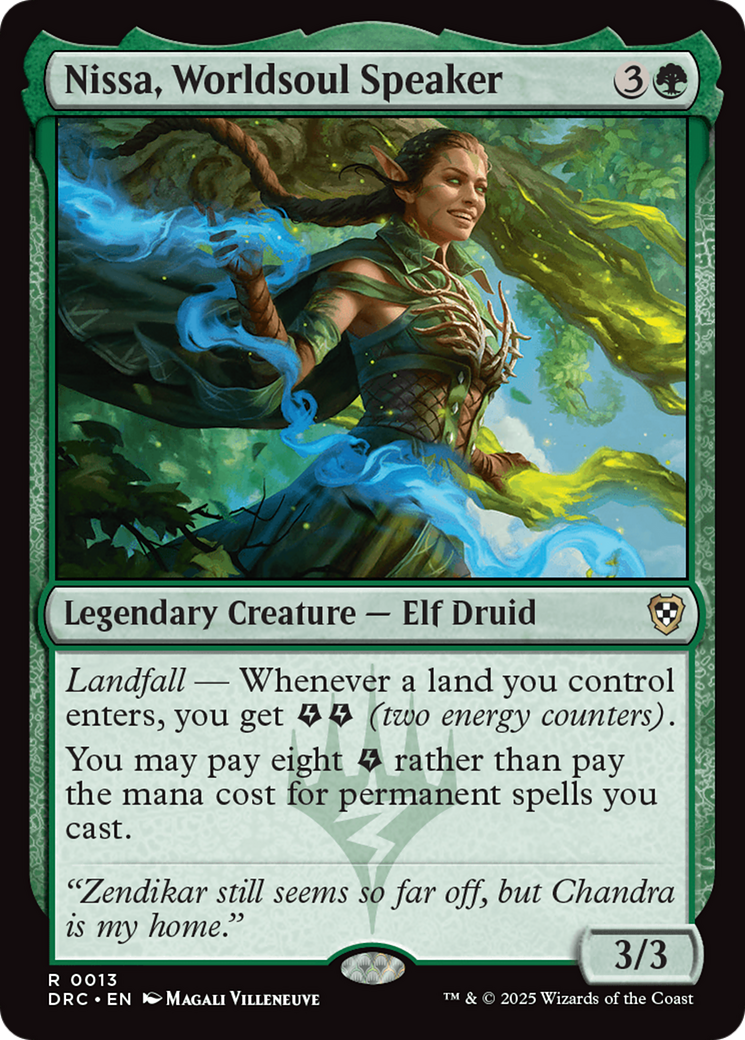 Nissa, Worldsoul Speaker [Aetherdrift Commander] | The CG Realm