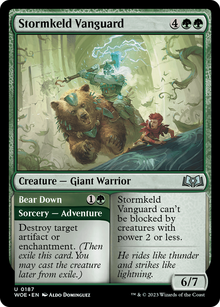 Stormkeld Vanguard // Bear Down [Wilds of Eldraine] | The CG Realm