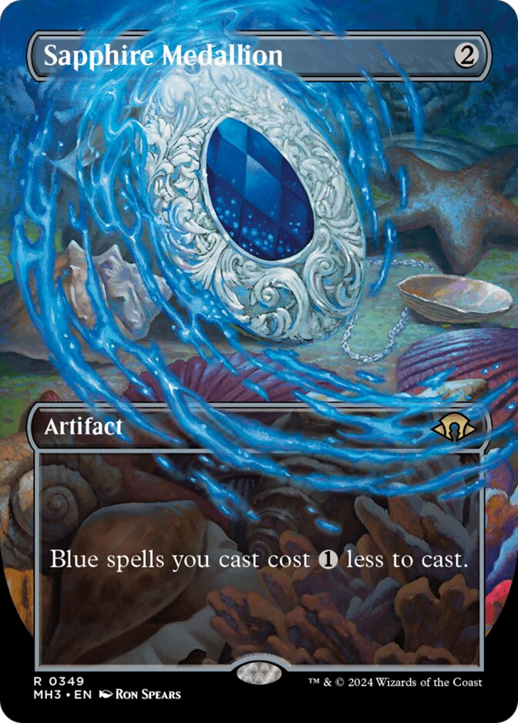 Sapphire Medallion (Borderless) [Modern Horizons 3] | The CG Realm