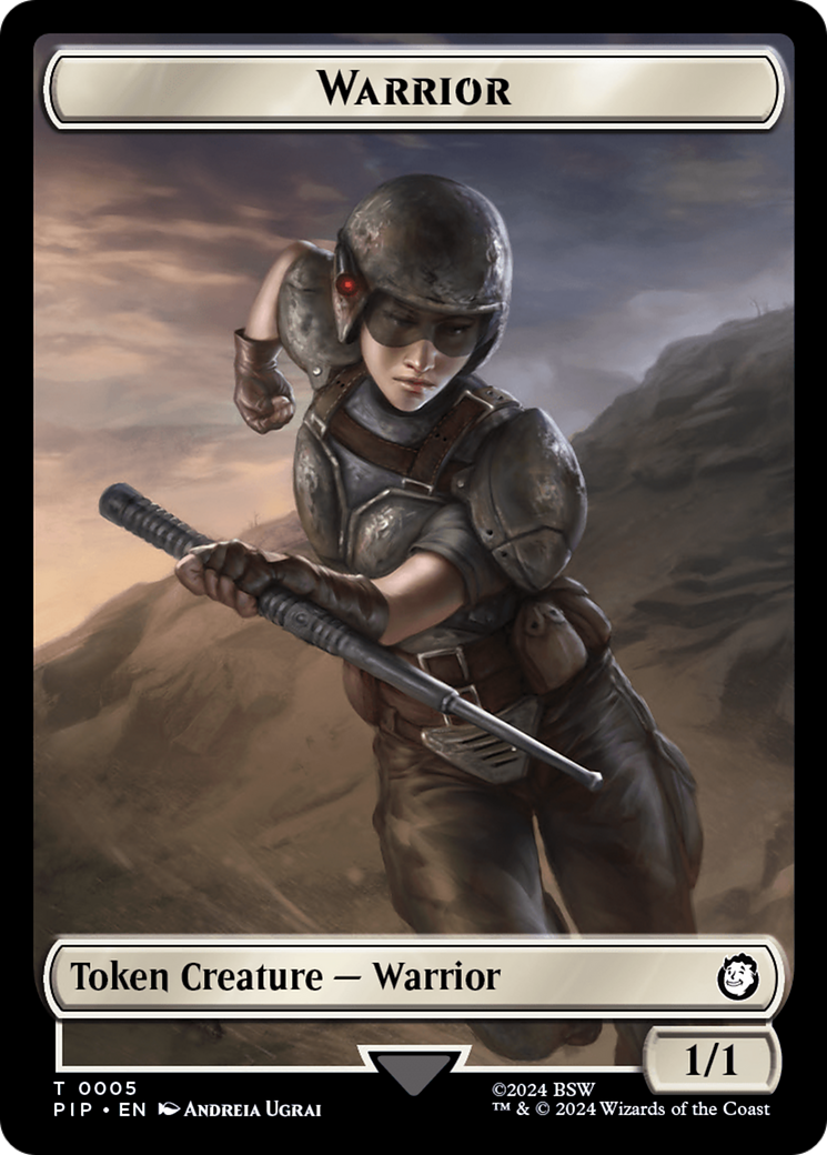 Radiation // Warrior Double-Sided Token [Fallout Tokens] | The CG Realm