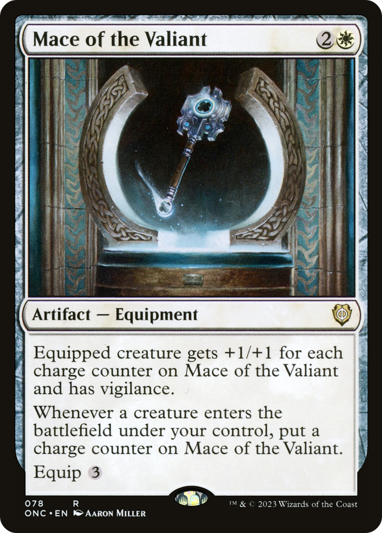 Mace of the Valiant [Phyrexia: All Will Be One Commander] | The CG Realm