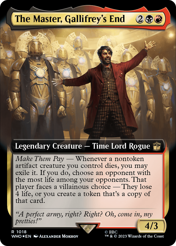 The Master, Gallifrey's End (Extended Art) (Surge Foil) [Doctor Who] | The CG Realm