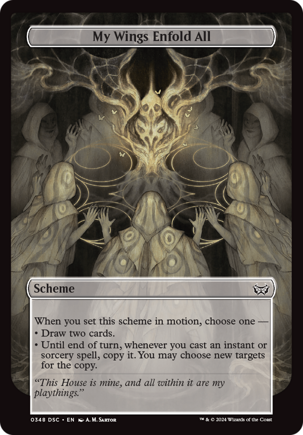 My Wings Enfold All (Full Art) [Duskmourn: Archenemy] | The CG Realm