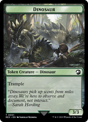 Copy // Dinosaur (0001) Double-Sided Token [The Lost Caverns of Ixalan Tokens] | The CG Realm