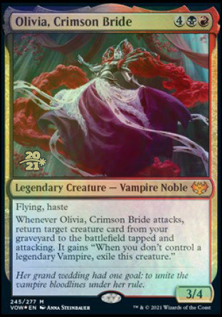 Olivia, Crimson Bride [Innistrad: Crimson Vow Prerelease Promos] | The CG Realm