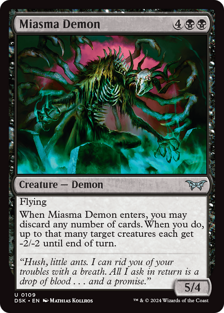 Miasma Demon [Duskmourn: House of Horror] | The CG Realm