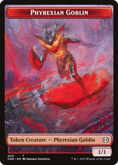 Phyrexian Goblin // Phyrexian Golem Double-Sided Token [Phyrexia: All Will Be One Tokens] | The CG Realm