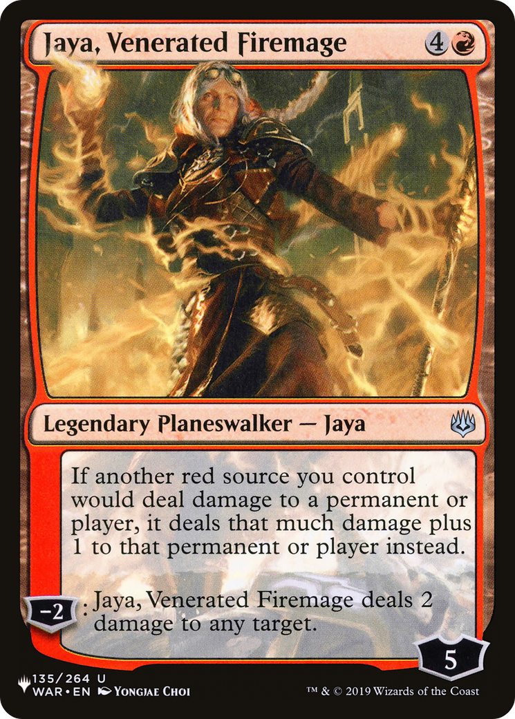 Jaya, Venerated Firemage [The List Reprints] | The CG Realm