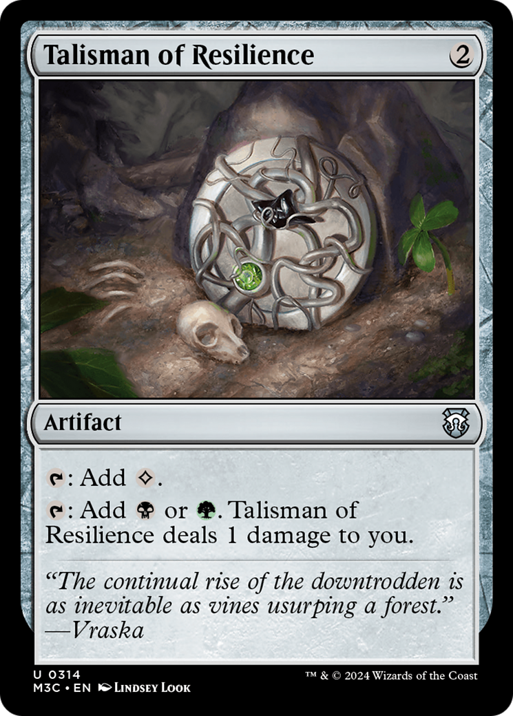 Talisman of Resilience (Ripple Foil) [Modern Horizons 3 Commander] | The CG Realm