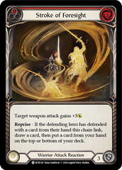 Stroke of Foresight (Red) [U-WTR138] (Welcome to Rathe Unlimited)  Unlimited Rainbow Foil | The CG Realm