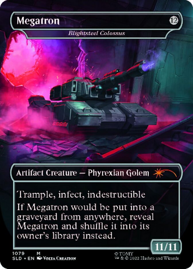 Blightsteel Colossus - Megatron (Borderless) [Secret Lair Drop Series] | The CG Realm