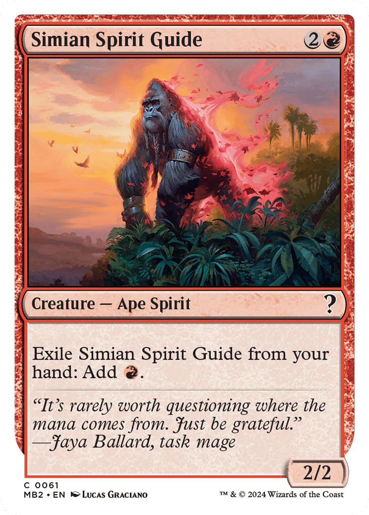 Simian Spirit Guide (White Border) [Mystery Booster 2] | The CG Realm