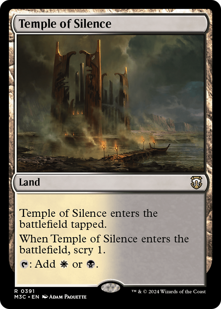 Temple of Silence (Ripple Foil) [Modern Horizons 3 Commander] | The CG Realm