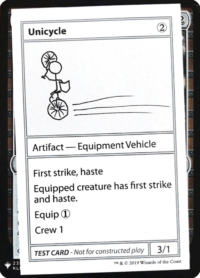 Unicycle [Mystery Booster Playtest Cards] | The CG Realm