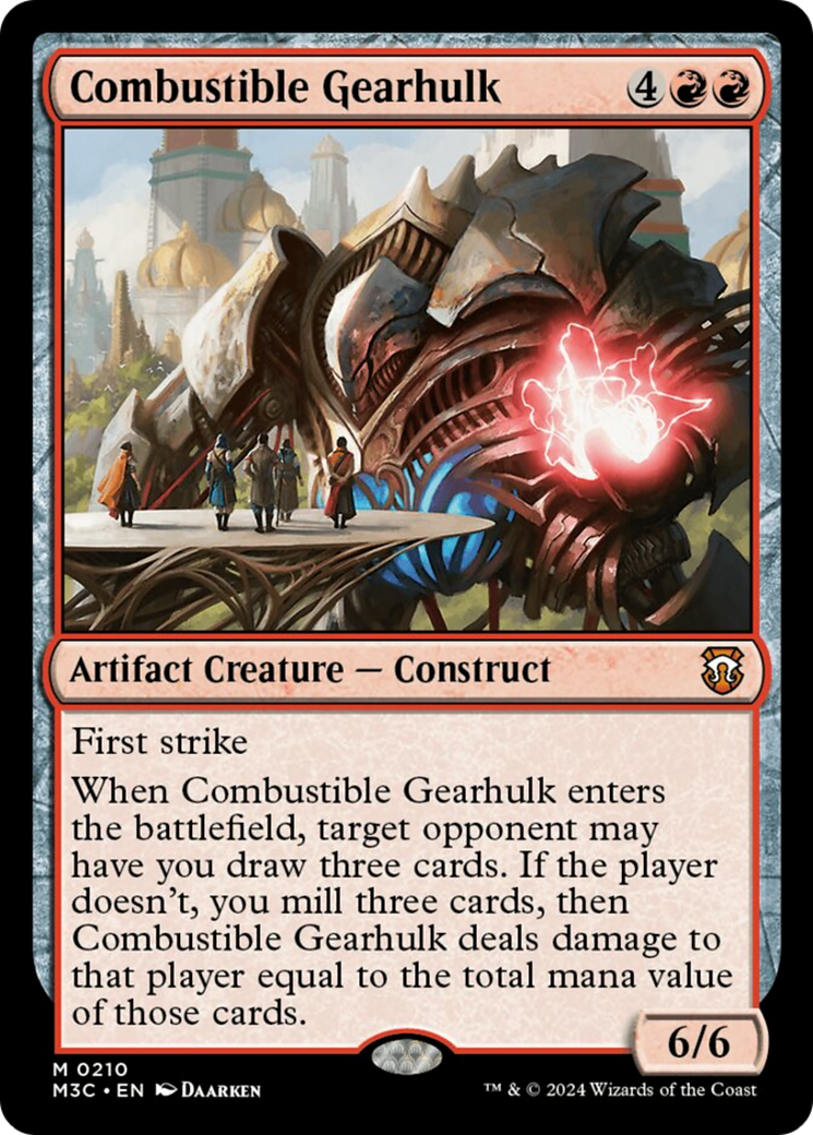 Combustible Gearhulk (Ripple Foil) [Modern Horizons 3 Commander] | The CG Realm