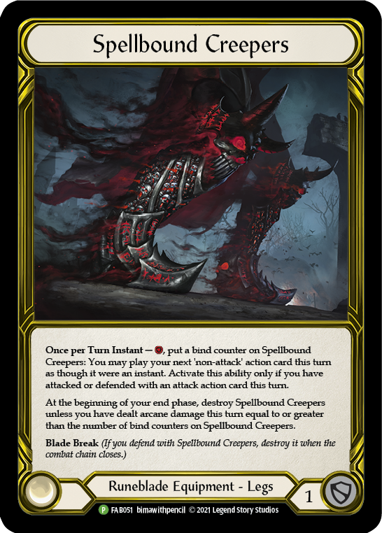 Spellbound Creepers (Golden) [FAB051] (Promo)  Cold Foil | The CG Realm