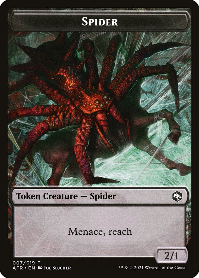 Spider // Icingdeath, Frost Tongue Double-Sided Token [Dungeons & Dragons: Adventures in the Forgotten Realms Tokens] | The CG Realm