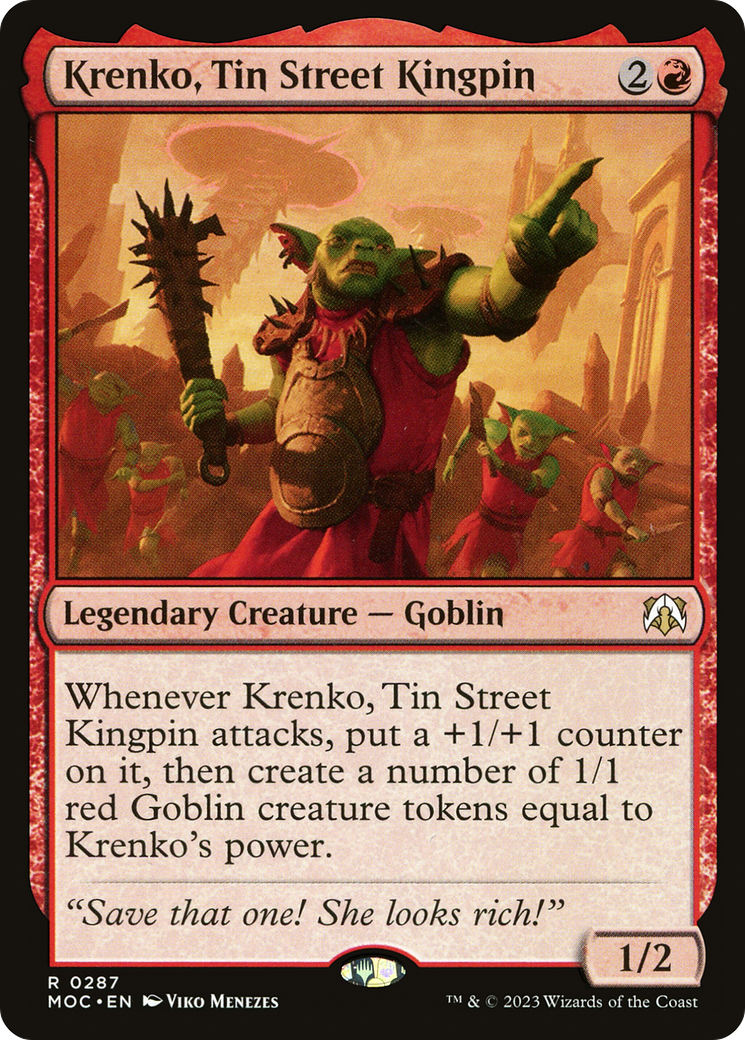 Krenko, Tin Street Kingpin [March of the Machine Commander] | The CG Realm