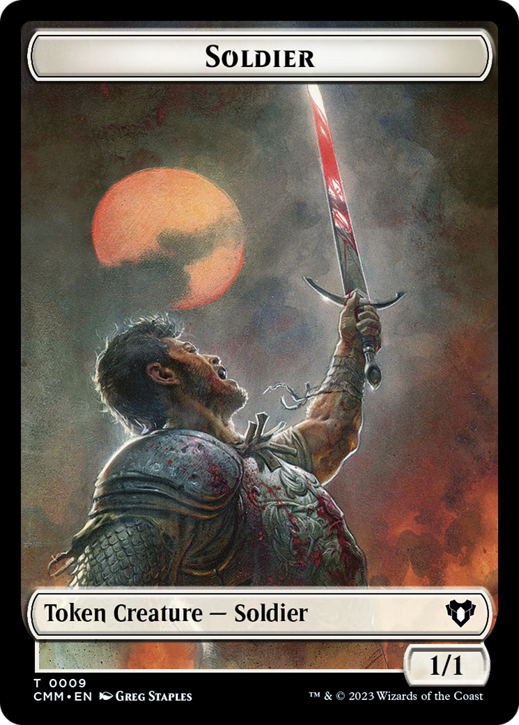 Soldier Token [Commander Masters Tokens] | The CG Realm