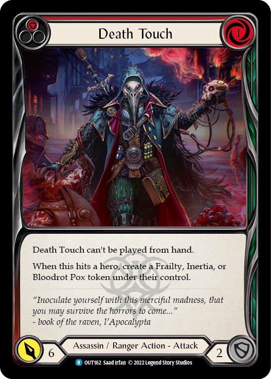 Death Touch (Red) [OUT162] (Outsiders)  Rainbow Foil | The CG Realm