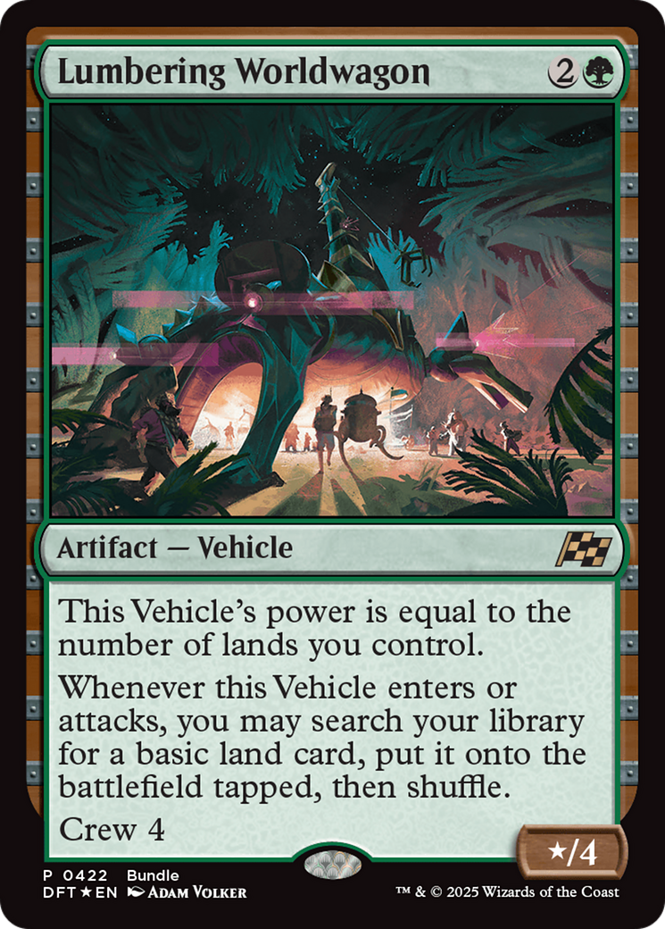 Lumbering Worldwagon (Bundle) [Aetherdrift Promos] | The CG Realm