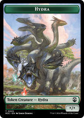 Hydra (Ripple Foil) // Boar Double-Sided Token [Modern Horizons 3 Commander Tokens] | The CG Realm