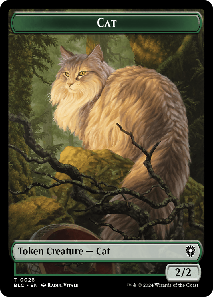 Elemental // Cat Double-Sided Token [Bloomburrow Commander Tokens] | The CG Realm