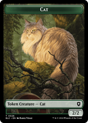 Elemental // Cat Double-Sided Token [Bloomburrow Commander Tokens] | The CG Realm