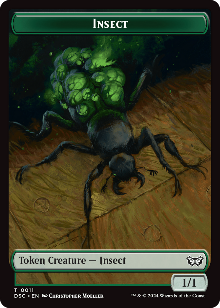 Insect (0011) // Shapeshifter Double-Sided Token [Duskmourn: House of Horror Commander Tokens] | The CG Realm