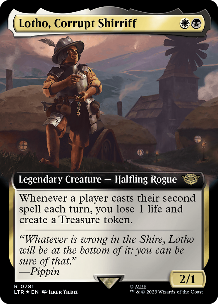 Lotho, Corrupt Shirriff (Extended Art) (Surge Foil) [The Lord of the Rings: Tales of Middle-Earth] | The CG Realm