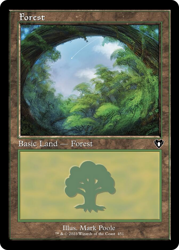 Forest (451) (Retro) [Commander Masters] | The CG Realm