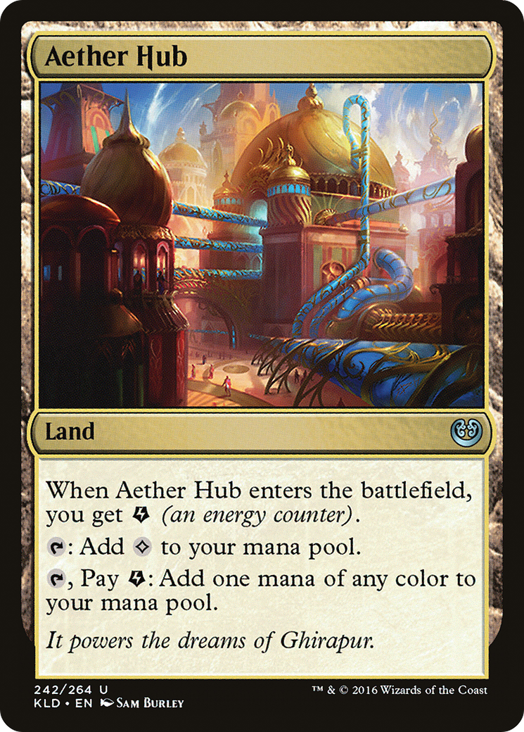 Aether Hub (Ripple Foil) [Modern Horizons 3 Commander] | The CG Realm