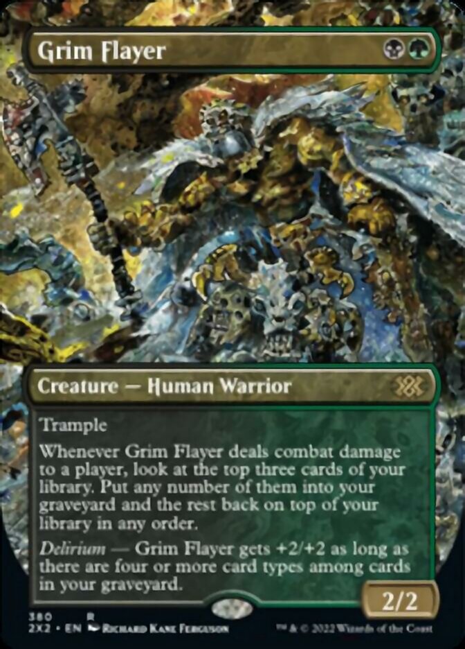 Grim Flayer (Borderless Alternate Art) [Double Masters 2022] | The CG Realm