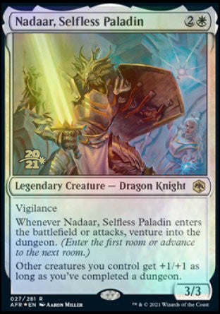 Nadaar, Selfless Paladin [Dungeons & Dragons: Adventures in the Forgotten Realms Prerelease Promos] | The CG Realm