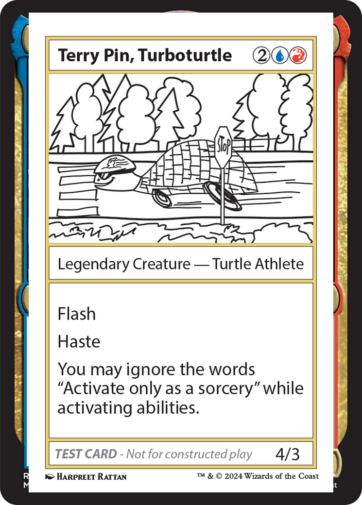 Terry Pin, Turboturtle [Mystery Booster 2 Playtest Cards] | The CG Realm