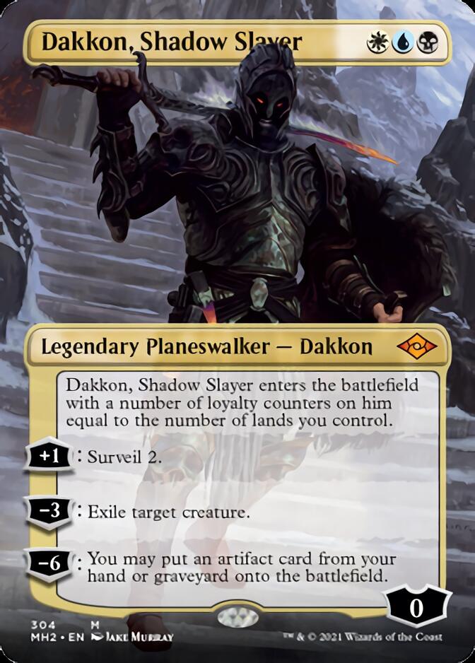 Dakkon, Shadow Slayer (Borderless) [Modern Horizons 2] | The CG Realm