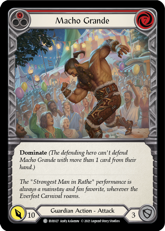 Macho Grande (Red) [EVR027] (Everfest)  1st Edition Rainbow Foil | The CG Realm