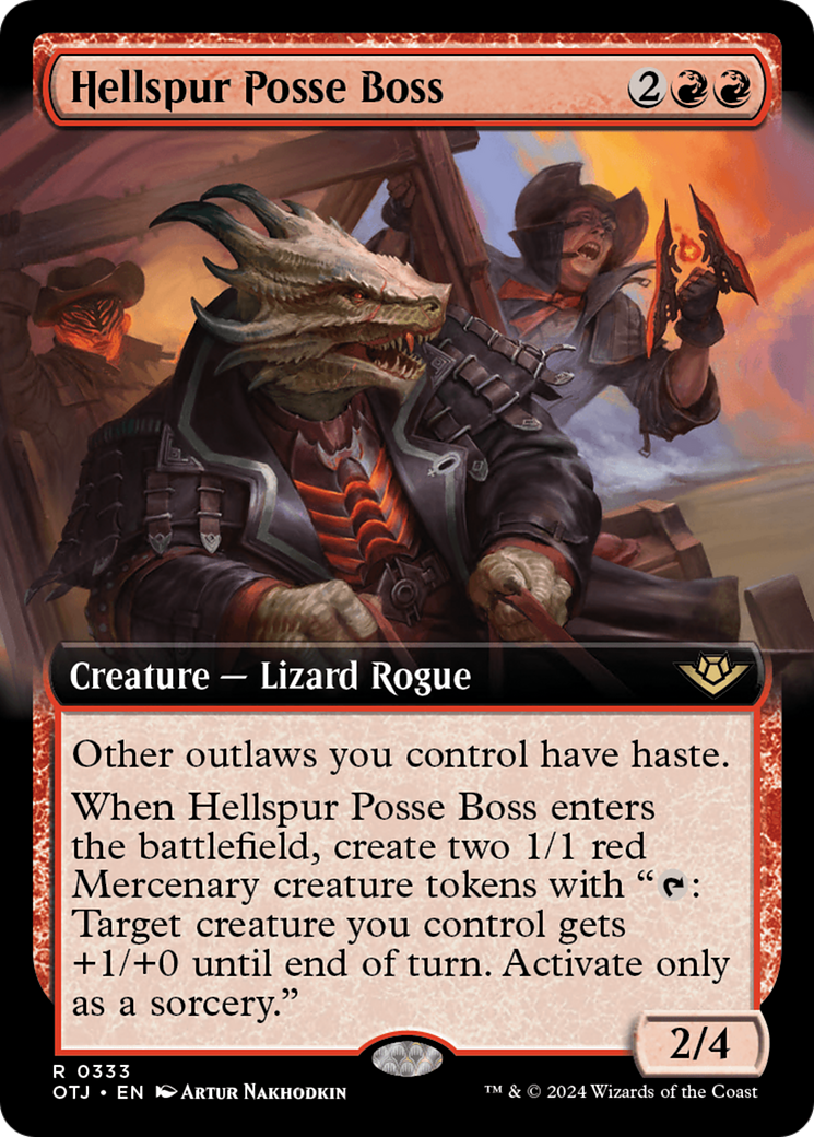 Hellspur Posse Boss (Extended Art) [Outlaws of Thunder Junction] | The CG Realm