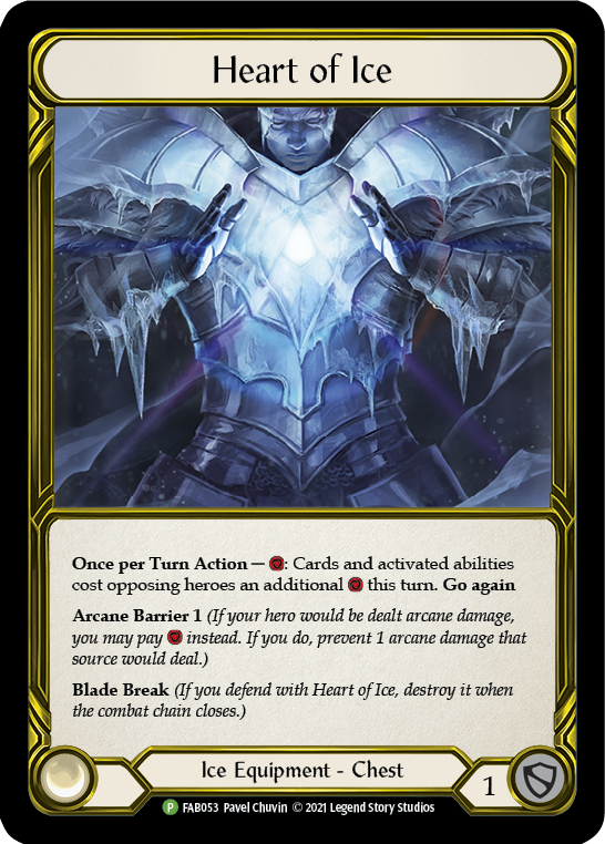 Heart of Ice (Golden) [FAB053] (Promo)  Cold Foil | The CG Realm