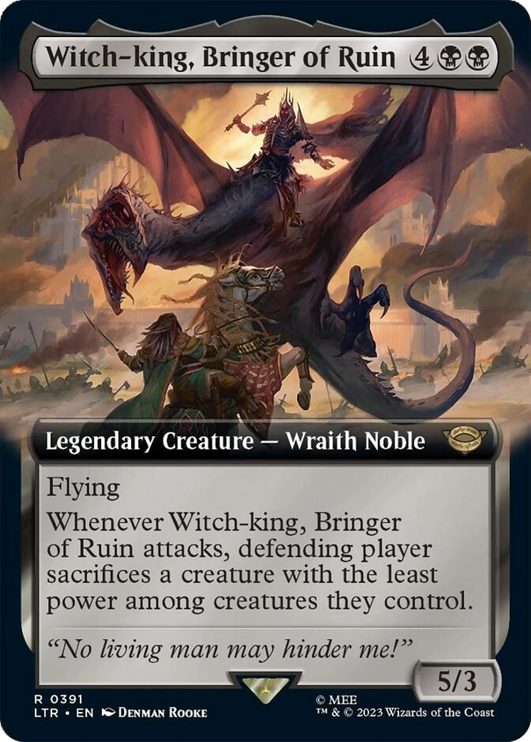 Witch-king, Bringer of Ruin (Extended Alternate Art) [The Lord of the Rings: Tales of Middle-Earth] | The CG Realm