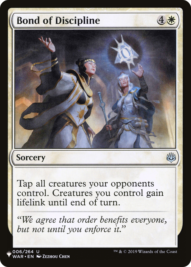 Bond of Discipline [The List Reprints] | The CG Realm