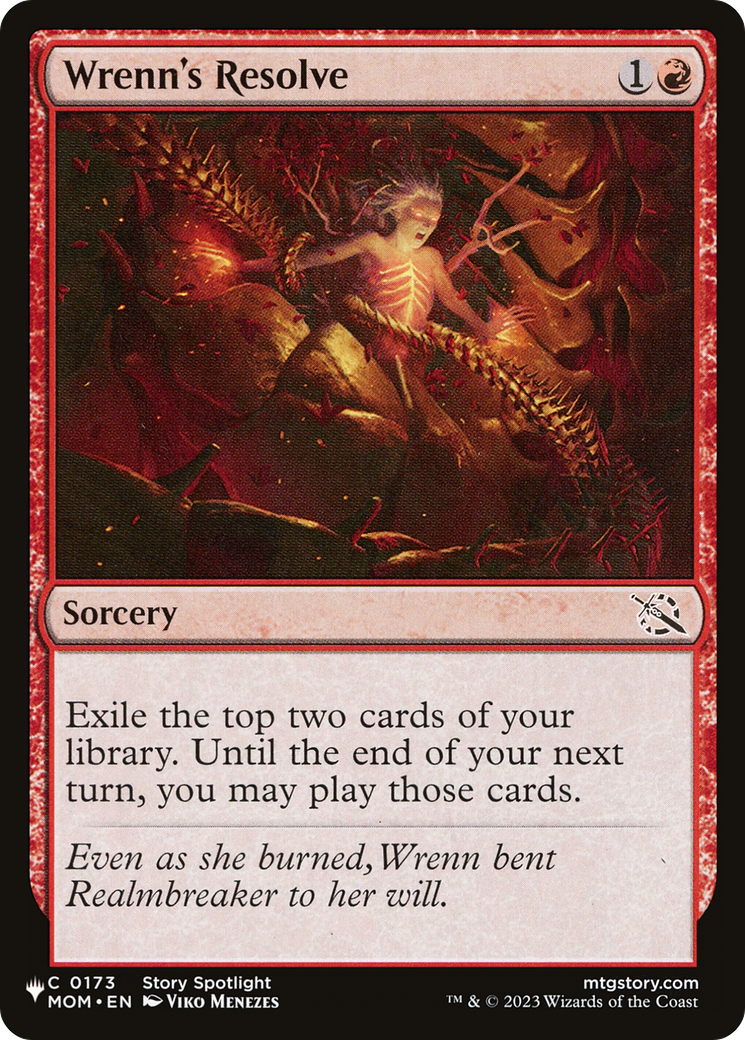 Wrenn's Resolve [The List Reprints] | The CG Realm