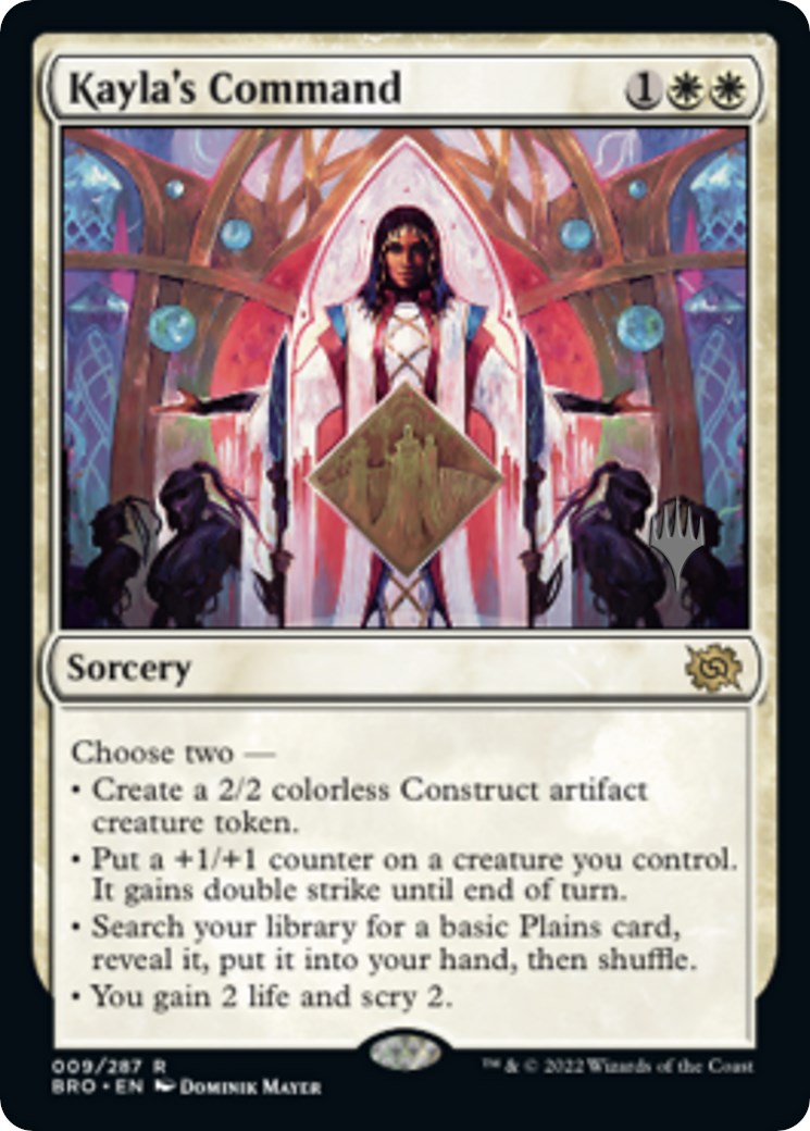 Kayla's Command (Promo Pack) [The Brothers' War Promos] | The CG Realm