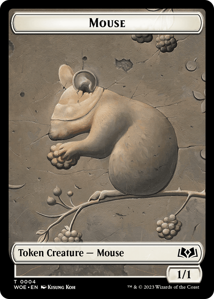 Mouse // Food (0013) Double-Sided Token [Wilds of Eldraine Tokens] | The CG Realm